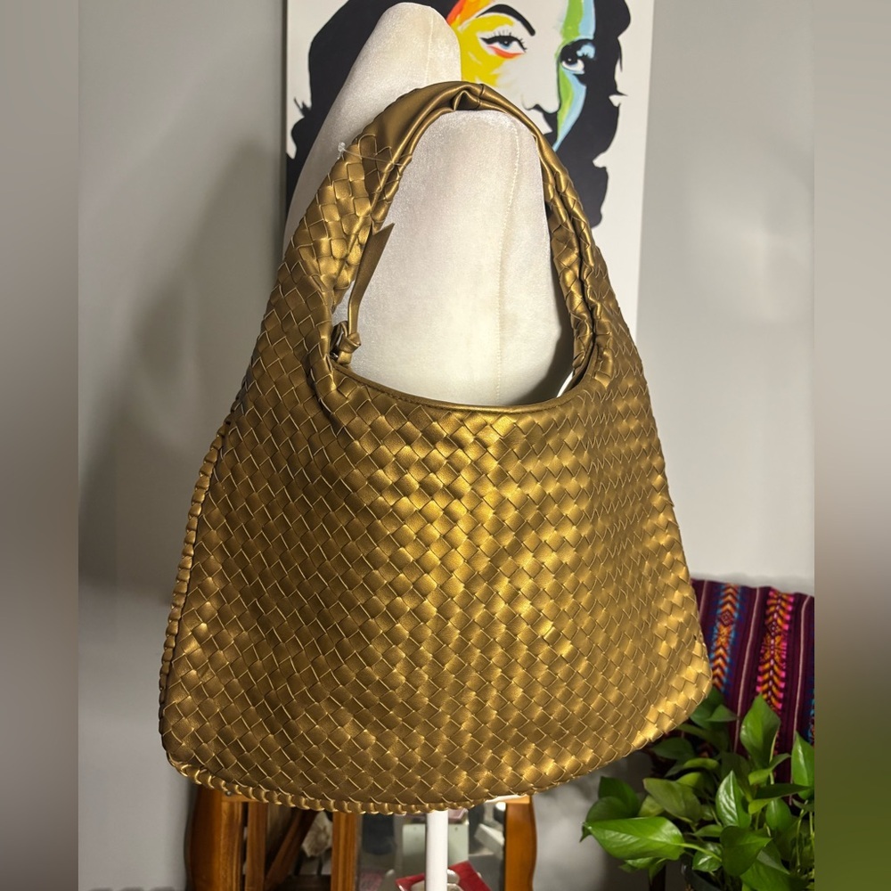 Giannini Woven Genuine Faux Leather
